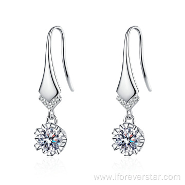 Brilliant Jewelry Wedding Earrings 925 Silver CZ Earring